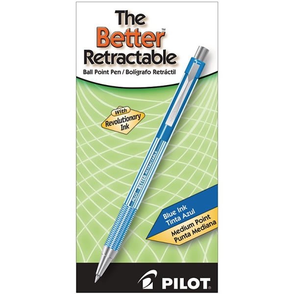 Bolígrafos Retráctiles PILOT Better Retractable Fine - Librería IRBE Bolivia