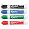 MARCADOR DE PIZARRA EXPO DRY ERASE SET 4 COLORES