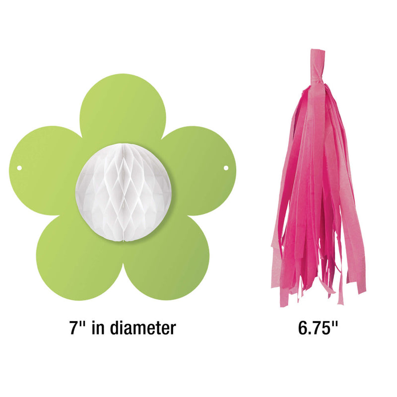 DECORACION FLOWERS AND TASSELS PAQ-12 PIEZAS CARSON DELLOSA