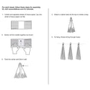 DECORACION FLOWERS AND TASSELS PAQ-12 PIEZAS CARSON DELLOSA