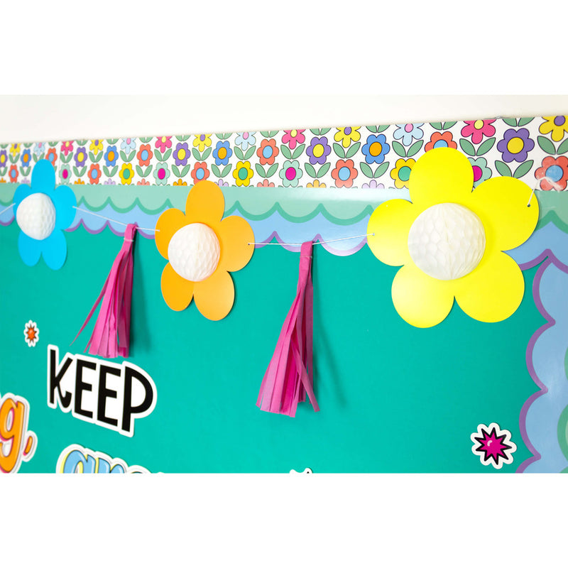 DECORACION FLOWERS AND TASSELS PAQ-12 PIEZAS CARSON DELLOSA