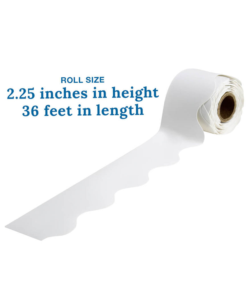 FRISOS EN ROLLO 2 1/4" X 36' BLANCO CARSON DELLOSA