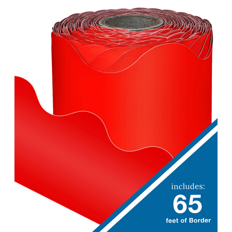 FRISOS EN ROLLO 2¼" X 65' ROJO CARSON DELLOSA