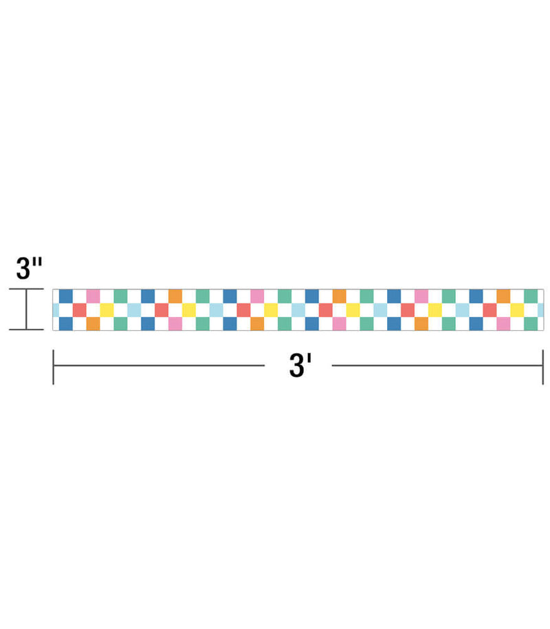 FRISOS ARCOIRIS  CHECKERED WE STICK TOGETHER 36' CARSON DELLOSA