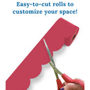 FRISOS EN ROLLO 3" X 65' BERRY RED CARSON DELLOSA