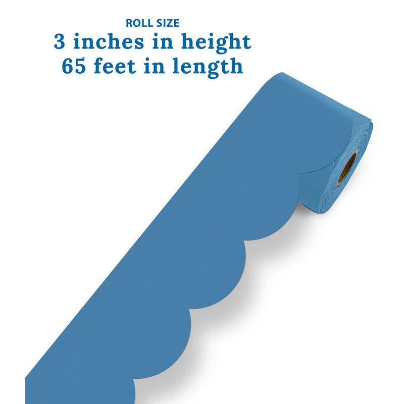 FRISOS EN ROLLO 3" X 65' OCEAN BLUE CARSON DELLOSA