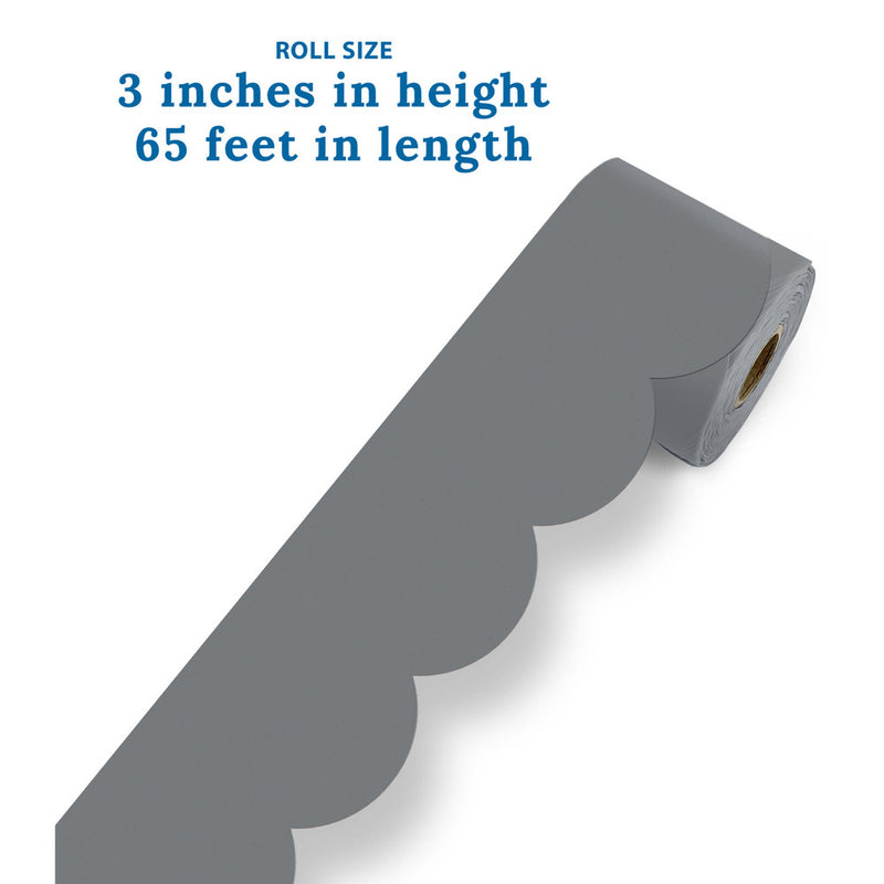 FRISOS EN ROLLO 3" X 65' STEEL GRAY CARSON DELLOSA