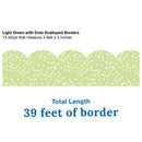 FRISOS BORDE ESCALPADO LIGHT GREEN WITH DOTS 39' CARSON DELLOSA