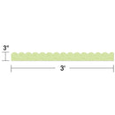 FRISOS BORDE ESCALPADO LIGHT GREEN WITH DOTS 39' CARSON DELLOSA