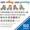 DECORACION KEEP ROLLING, KEEP GROWING SET DE 103 PIEZAS CARSON DELLOSA