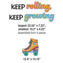 DECORACION KEEP ROLLING, KEEP GROWING SET DE 103 PIEZAS CARSON DELLOSA