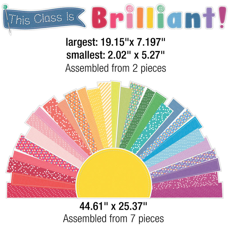 DECORACION THIS CLASS IS BRILLIANT! PAQ-69 PIEZAS CARSON DELLOSA