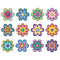 DECORACION FLORES GRANDES RETRO MIX PQ-12 CARSON DELLOSA