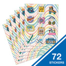 STICKER MOTIVADORES RETRO REMIX PQ-72 CARSON DELLOSA