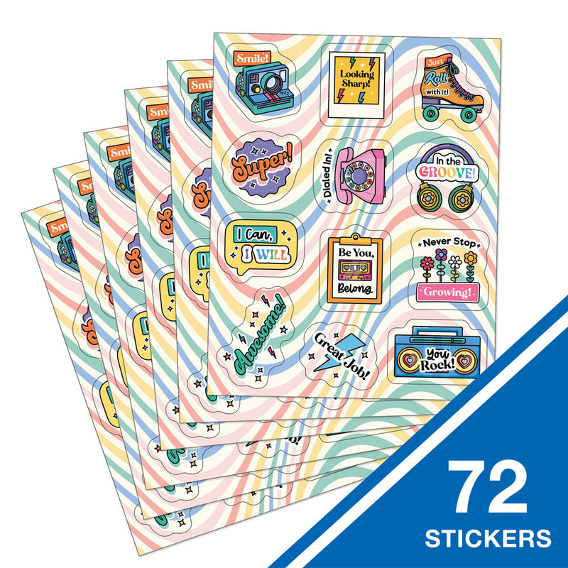 STICKER MOTIVADORES RETRO REMIX PQ-72 CARSON DELLOSA
