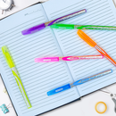BOLIGRAFO DE GEL GELUXE COLORES FLUORESCENTES SET DE 6 BAZIC