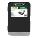 CLIP BOARD CASE TAMAÑO CARTA COLOR NEGRO CON SUJETADOR DE BOLIGRAFO BAZIC
