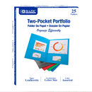 TWIN-POCKET FOLDER TAMAÑO CARTA CJ-25 COLORES SURTIDOS BAZIC