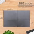 TWIN-POCKET FOLDER TAMAÑO CARTA CJ-25 COLOR NEGRO BAZIC