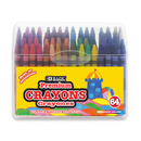 CRAYOLA 64 COLORES EN CAJA DE PLASTICO CON SACAPUNTAS BAZIC