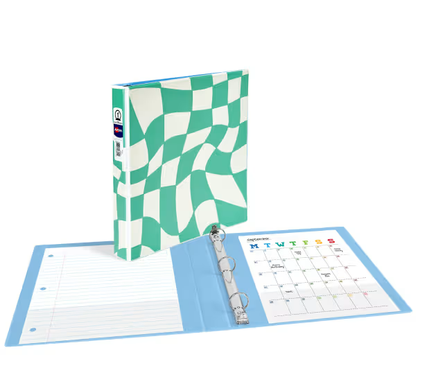 CARPETA DE 1" COLECCION GROOVY CHECKS AVERY
