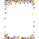 PAPEL CON BORDE DE DISEÑO CONFETTI PQ-50 TEACHER CREATED