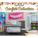 PAPEL CON BORDE DE DISEÑO CONFETTI PQ-50 TEACHER CREATED