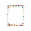 PAPEL CON BORDE DE DISEÑO CONFETTI PQ-50 TEACHER CREATED