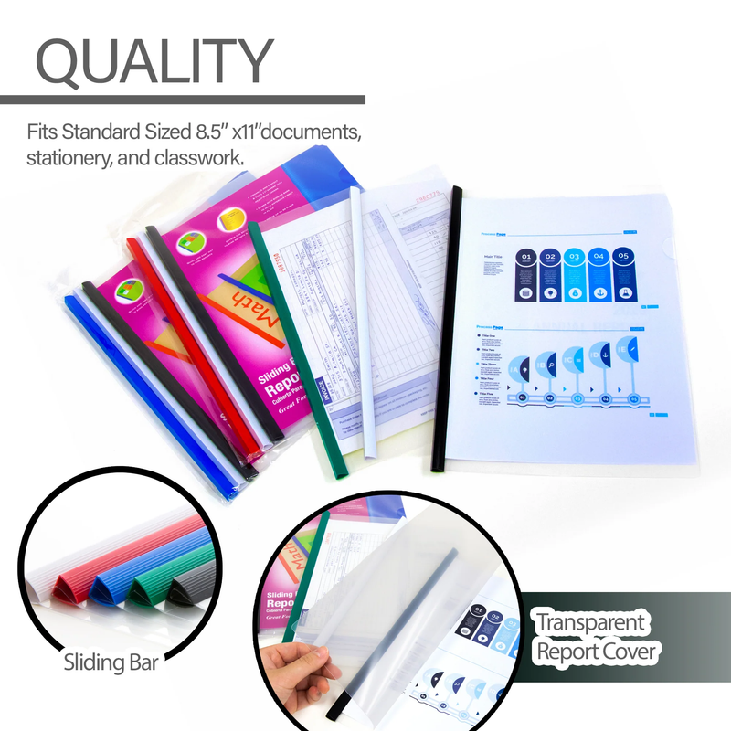 REPORT COVER TAMAÑO CARTA COLORES SURTIDOS PQ-3 BAZIC