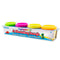 PLASTICINA BLANDA "MODELING DOUGH" 4 COLORES FLUORESCENTES BAZIC