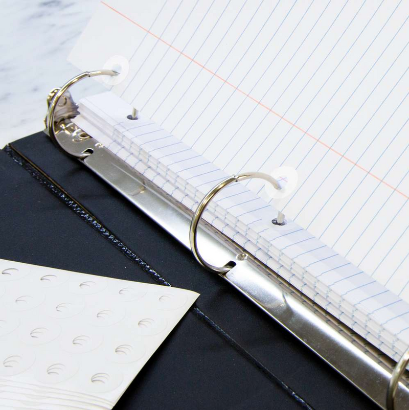 LABEL BLANCO REDONDO DE REFUERZO PARA CARPETA PQ-544 BAZIC