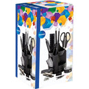 ORGANIZADOR DE ESCRITORIO SET 11 PIEZAS NEGRO CENTRUM