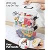 CAJA DE MATERIALES PLASTICA CLEAR 7 QT CON MANGO