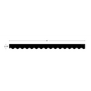 FRISOS BORDE ESCALPADO NEGRO (BLACK) 35' TEACHER CREATED