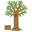 DECORACION SEASONAL TREE BULLETIN BOARD SET PQ-64 TEACHER CREATED