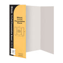 PRESENTATION BOARD EN CARTON TRI-FOLD BLANCO 36" X 48" BAZIC