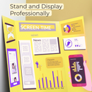 PRESENTATION BOARD EN CARTON TRI-FOLD COLORES SURTIDOS 36" X 48" BAZIC