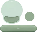 KEYBOARD WRIST REST PAD CON MOUSE PAD Y POSA VASOS COLOR VERDE