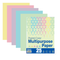 PAPEL CARTA COLORES PASTELES PQ-25 HOJAS BAZIC