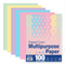 PAPEL CARTA COLORES PASTELES PQ-100 HOJAS BAZIC