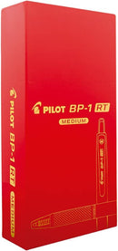 BOLIGRAFO PILOT BP-1 RT ROJO PUNTA MEDIANA DOCENA