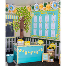 DECORACION BIG TREE WITH POLKA DOTS LEAVES BULLETIN BOARD SET PQ-78 TEACHER CREATED