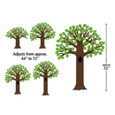DECORACION BIG TREE WITH POLKA DOTS LEAVES BULLETIN BOARD SET PQ-78 TEACHER CREATED
