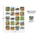 STICKERS ANIMALES SAFARI PQ-120 TEACHER CREATED