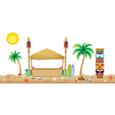 DECORACION SURFS UP BOARD BULLETIN BOARD SET PQ-63 TEACHER CREATED