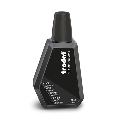 TINTA PARA PAD EN GOTERO NEGRA DE 1 OZ. TRODAT