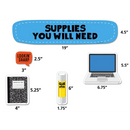 DECORACION SUPPLIES YOU WILL NEED MINI BULLETIN BOARD SET PQ-45 TEACHER CREATED