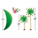 DECORACION TROPICAL TREES BULLETIN BOARD SET PQ-71 TEACHER CREATED