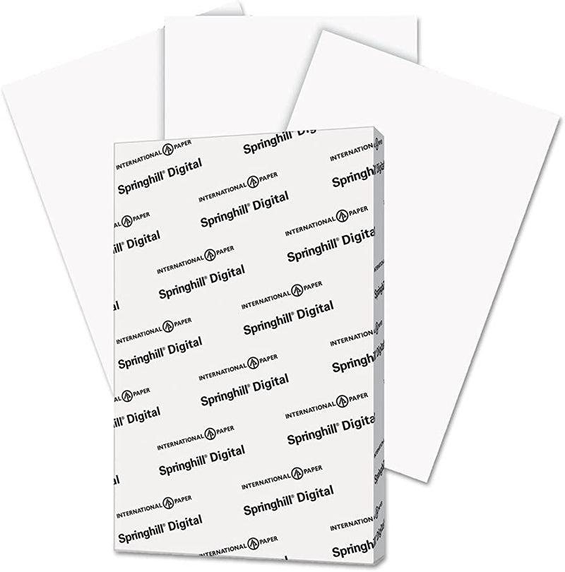 PAPEL CARTULINA 11" X 17" 90 LIBRAS RESMA DE 250 HOJAS BLANCO SPRINGHILL