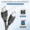 CABLE USB-A A USB-B DE 6' PARA IMPRESORAS